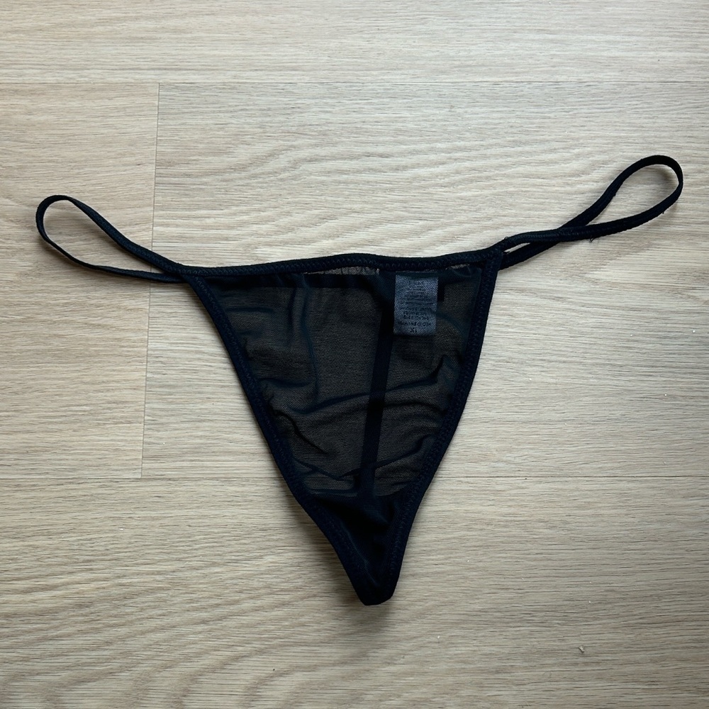 Rampage Mesh Thong Panty 1X